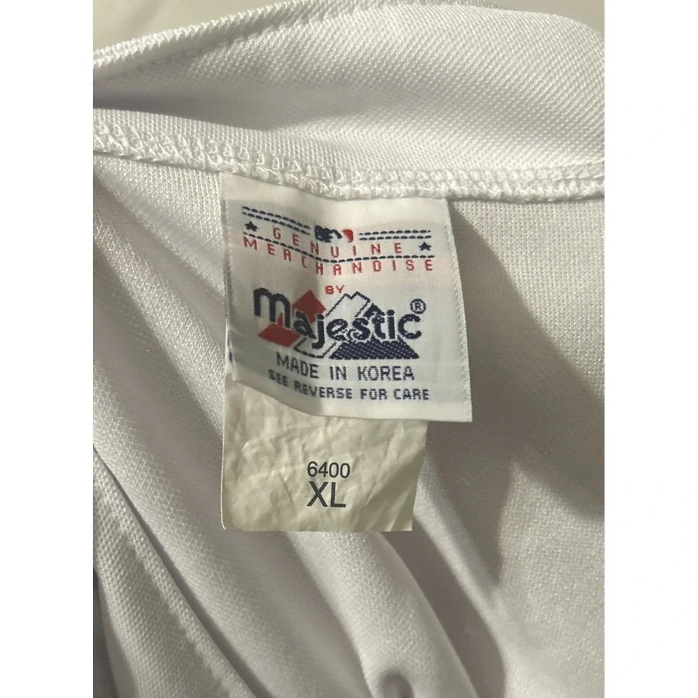 Vintage Majestic LA Dodgers Mesh Batting Jersey White Men's XLarge